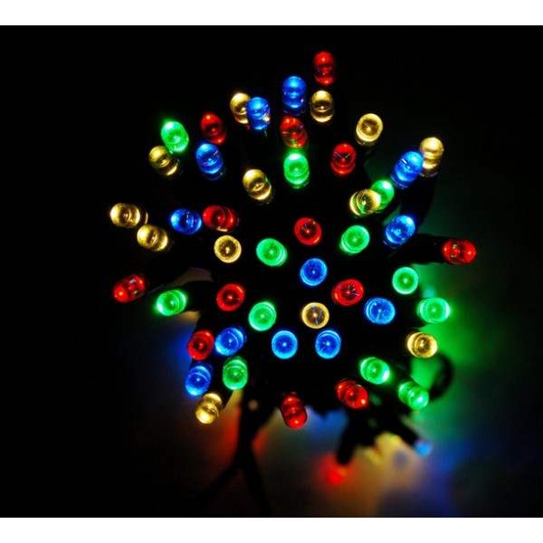 Luci Di Natale Solari 100 Led Multicolor - Image 3