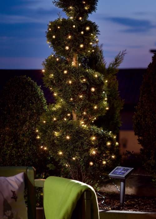 Luci di Natale Energia Solare 200 Led Bianco Caldo - Image 3