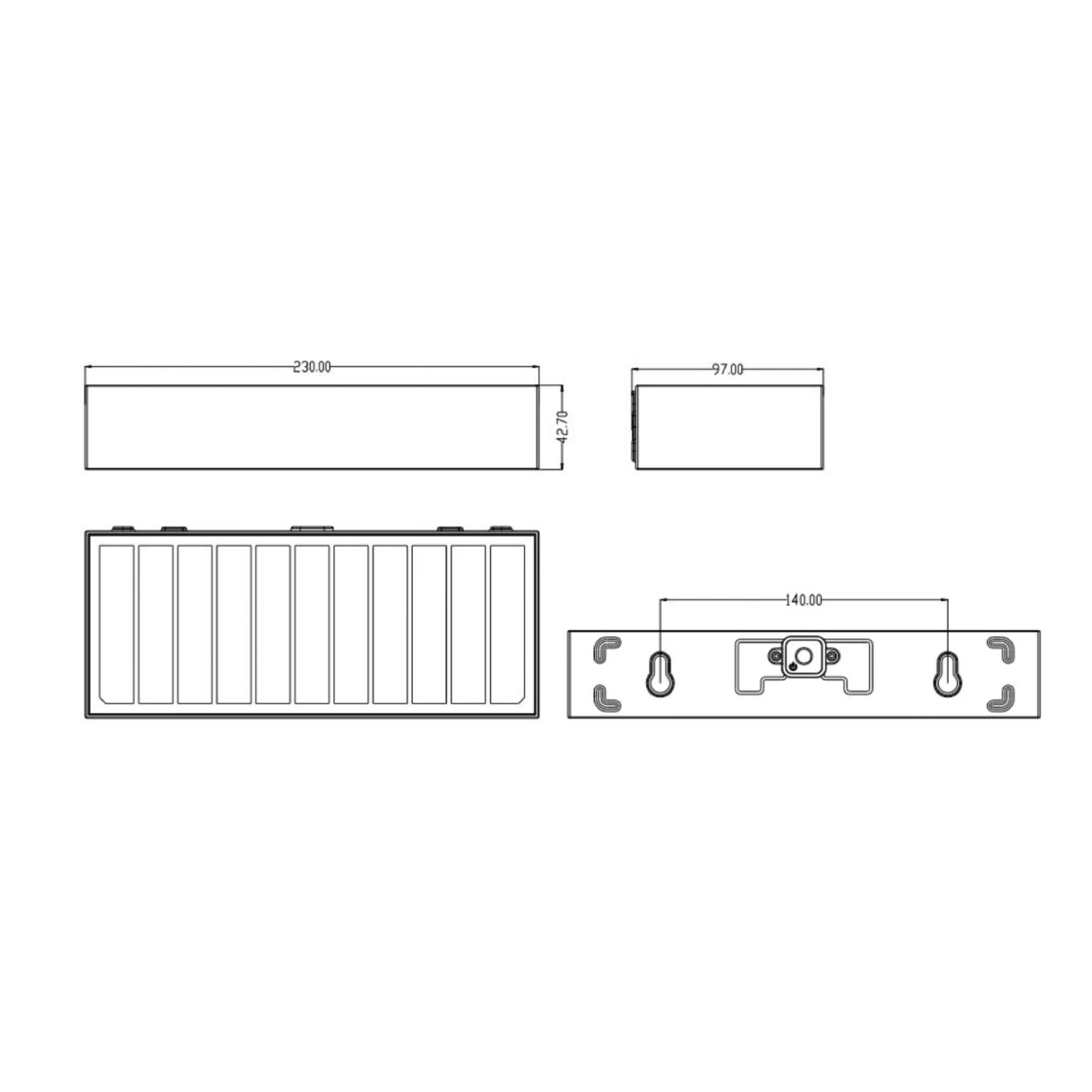 Lampada ad Energia Solare da Parete WALL Nera - Image 8