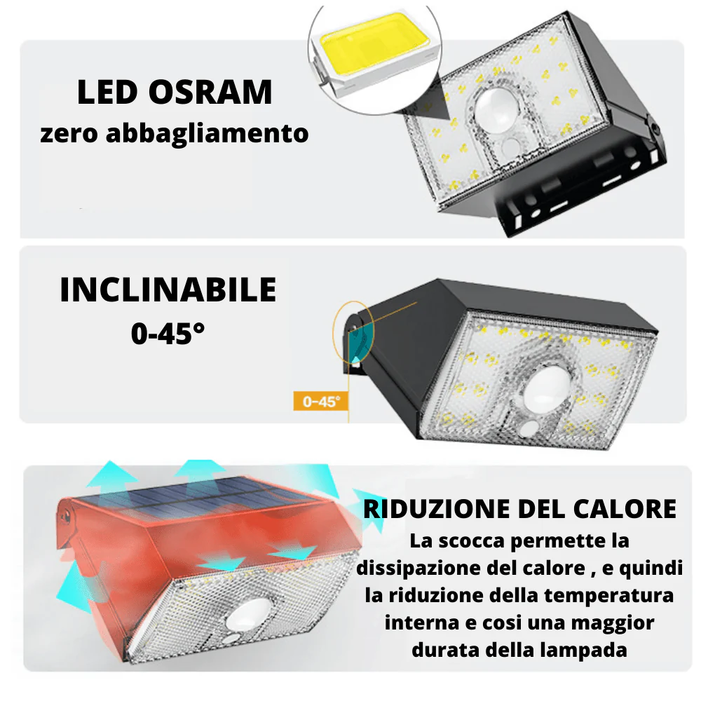 Lampada con Pannello Solare da esterno 1000 Lumen MARS - Image 7