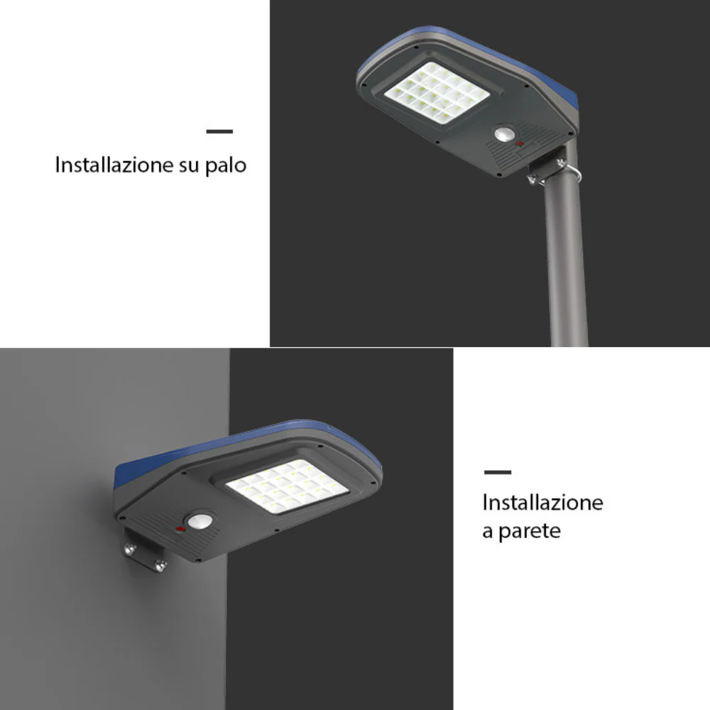 Lampione Solare per Esterno con Pannello Fotovoltaico e Telecomando - Image 3