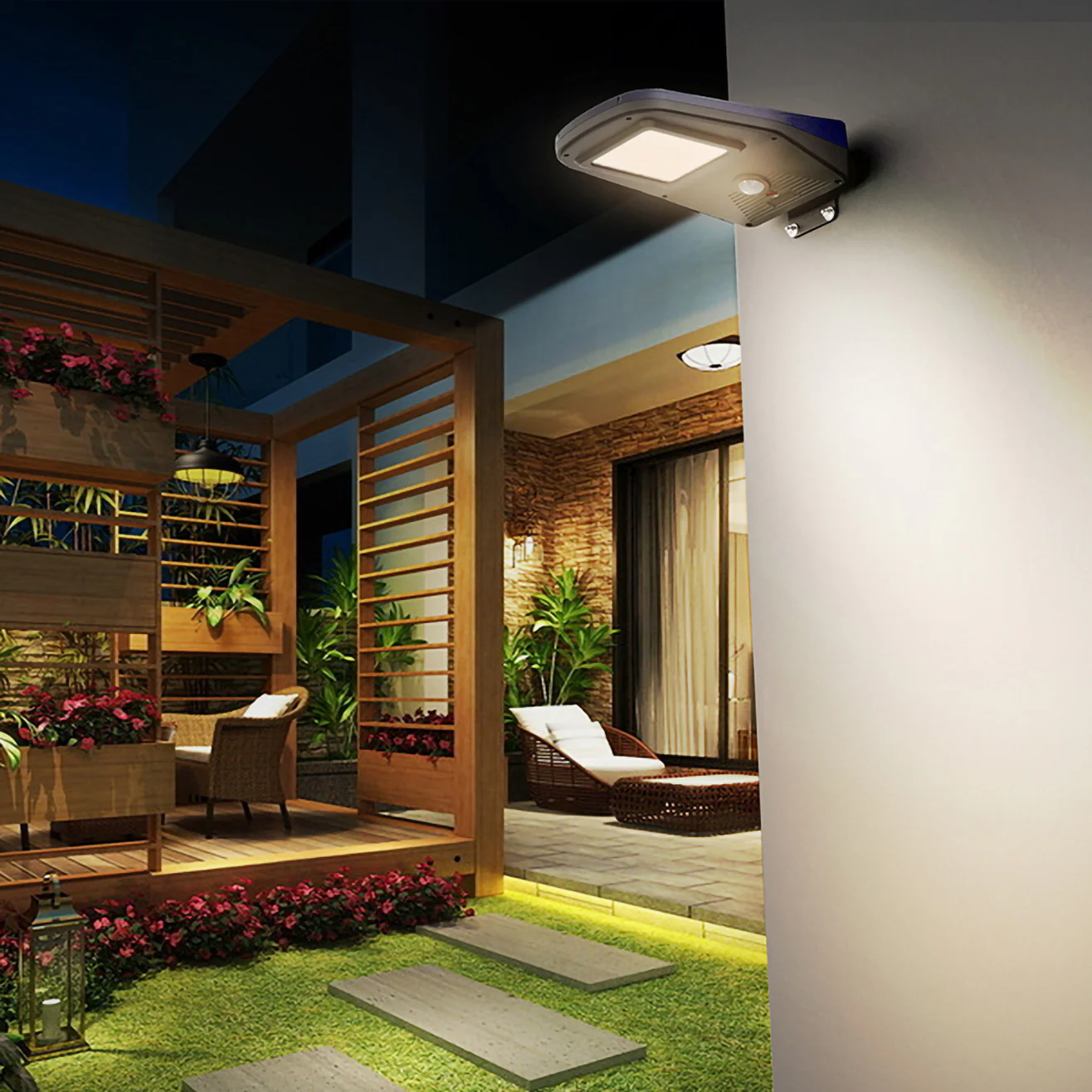 Lampione Solare per Esterno con Pannello Fotovoltaico e Telecomando - Image 6