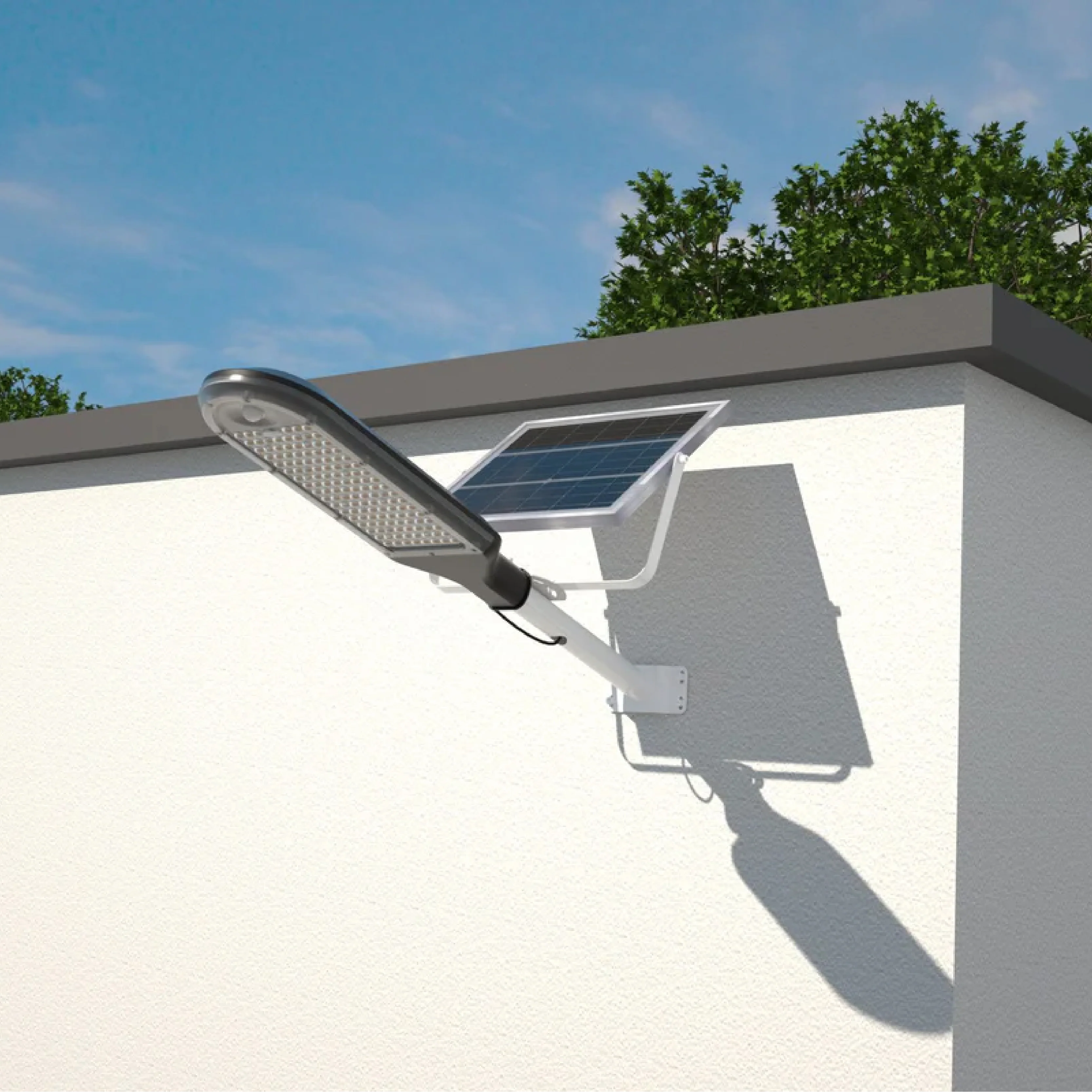 Lampione ad Energia Solare 4800 Lumen con Pannello Fotovoltaico Orientabile - Image 7